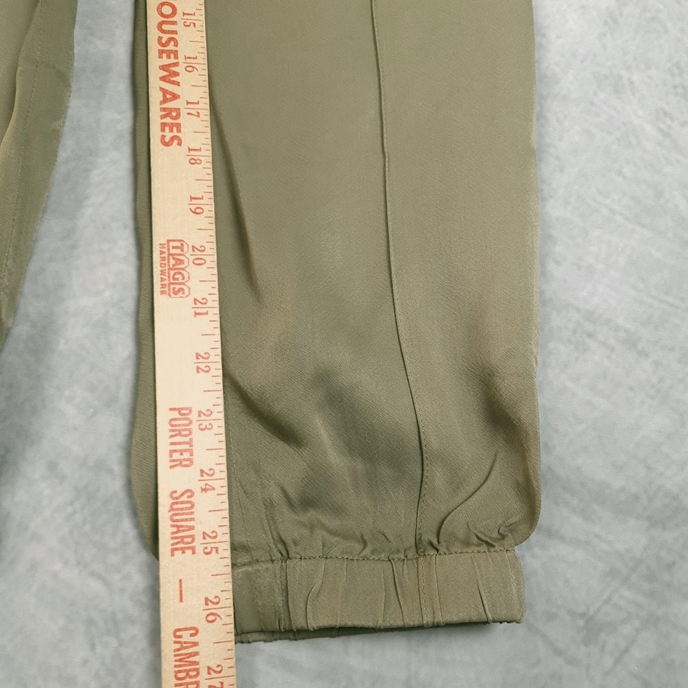 3.1 Phillip Lim Pants Womens 6 Green Viscose Jogger Elastic Cuff Relaxed Pull On - Picture 10 of 16